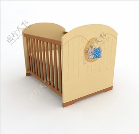 婴儿床家具3D模型