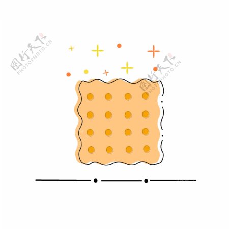 MBE图标元素之卡通可爱美食饼干