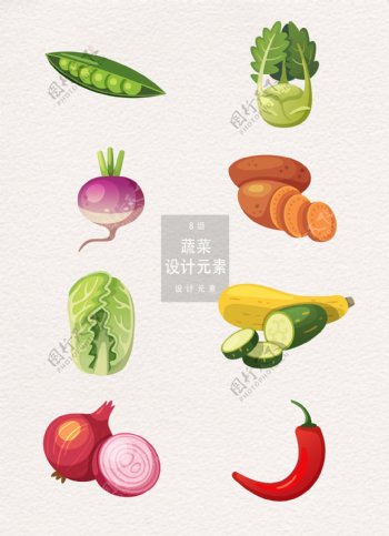 蔬菜设计元素