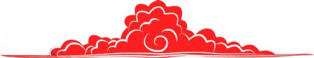 中国风红色祥云底纹大气典雅可商用矢量素材