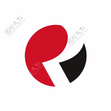 红色简约互联网领域多用途logo