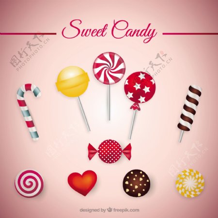 甜蜜的糖果图标
