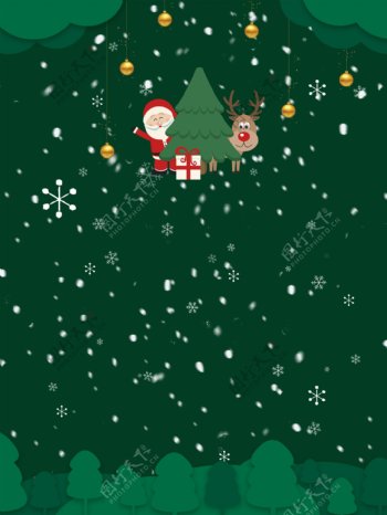 绿色圣诞节背景设计