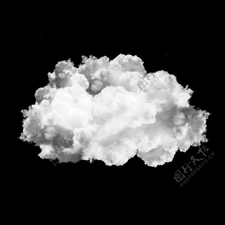 手绘白色的云朵装饰