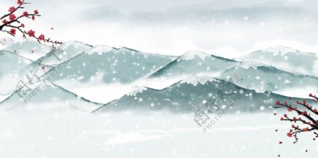 下雪景色
