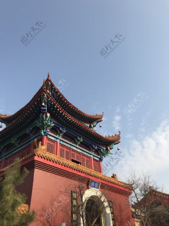 古建筑寺庙中国风建筑寺院