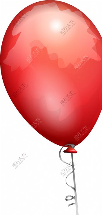 红色气球矢量素材