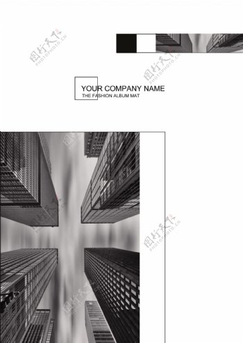 2017年黑白简约企业商务画册封面