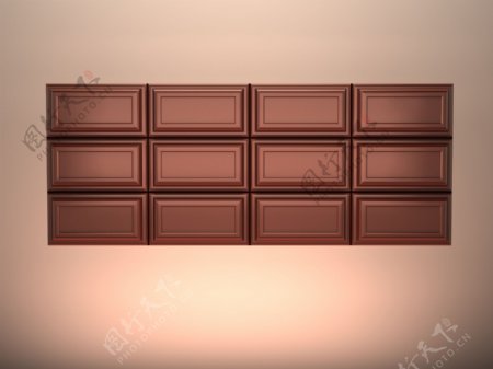 巧克力3d模型设计