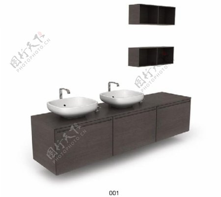 浴室橱柜3d模型素材