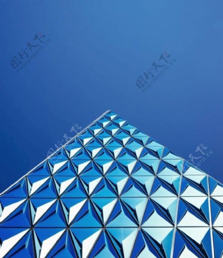 蓝色现代科技建筑设计