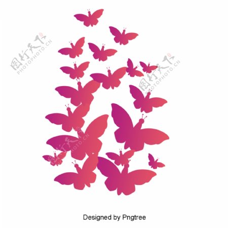 简单卡通蝴蝶图案设计