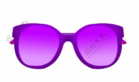 女士紫色太阳墨镜