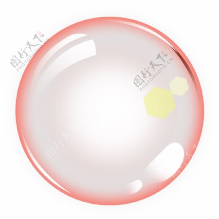 红色光效圆形气泡