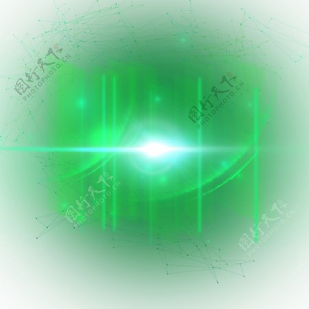 绿色炫光科技条纹光效闪光