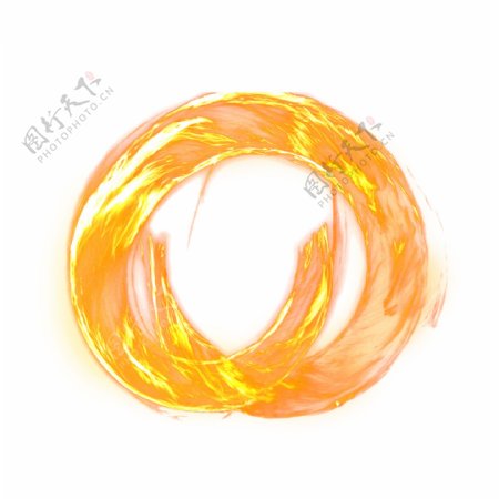 燃烧的火焰火圈火龙元素