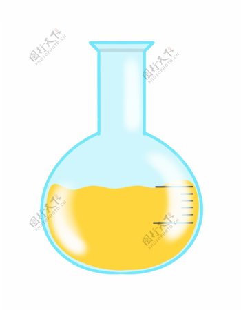 化学烧杯药物插画