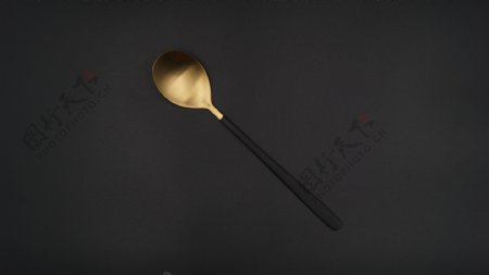 食品餐具系列之金色勺子