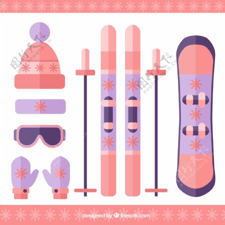 7款粉色滑雪装备