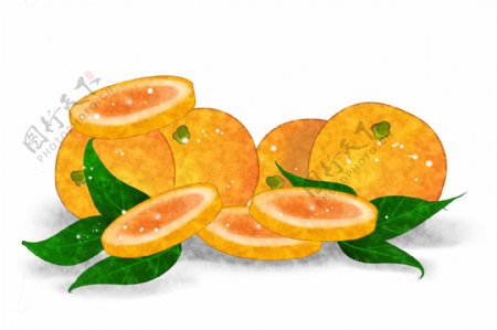 香橙水果鲜果甜蜜维生素PNG
