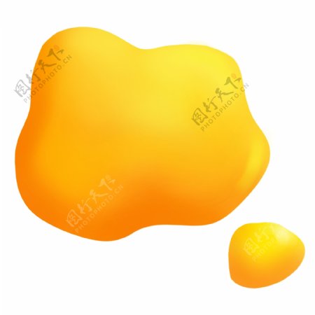 橙黄色渐变色块