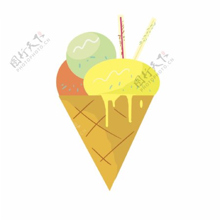 夏季美味冰淇淋