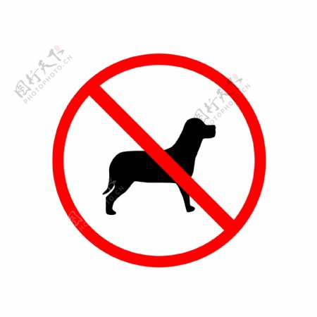 卡通禁止宠物图标