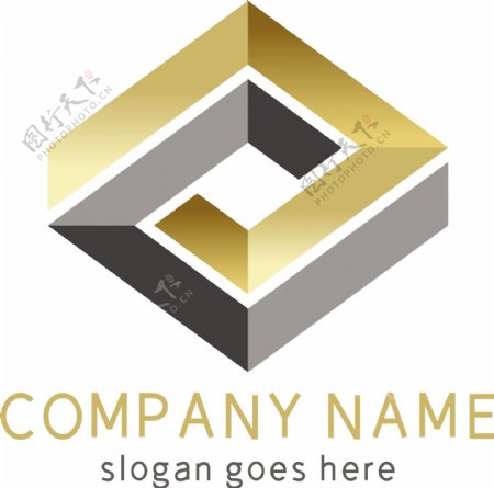 金银创意时尚大气科技地产logo