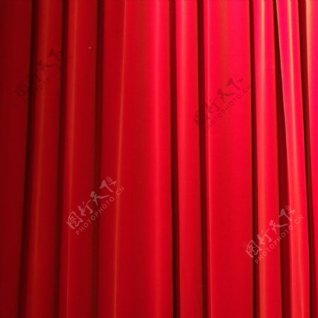 红色帘布