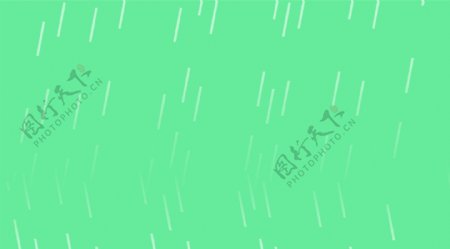 清新风绿色谷雨节气插画背景