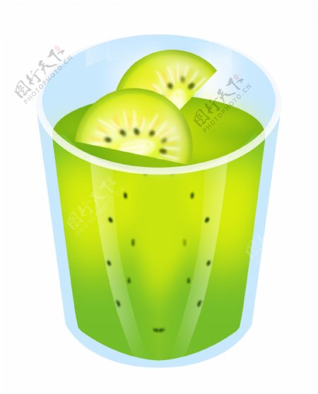 绿色猕猴桃果汁