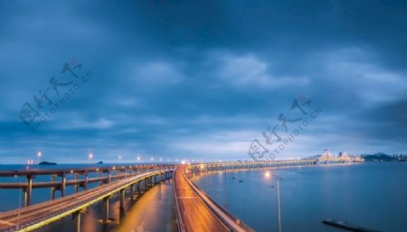 景观建筑桥梁风景江河水