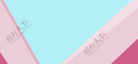蓝粉色banner背景设计