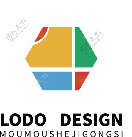 原创彩色艺术机构文化logo设计