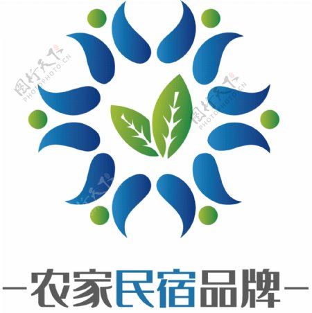 时尚民宿品牌logo