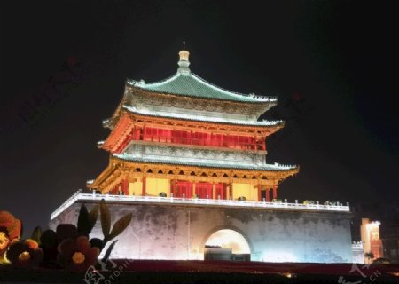 西安钟楼夜景