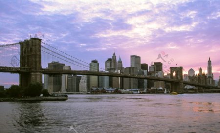 布鲁克林大桥和东河