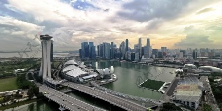 新加坡城市鸟瞰