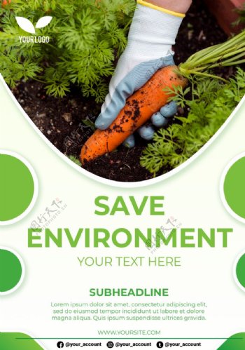 保护原生态环境海报
