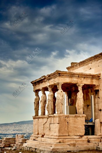 希腊雅典伊瑞克提翁神庙