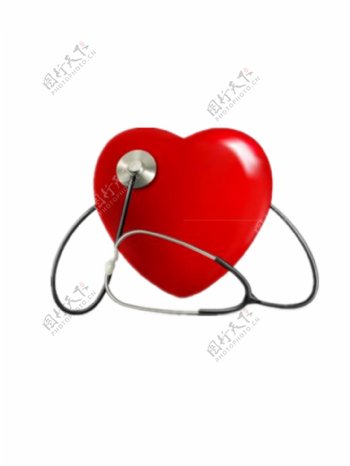 医疗心脏与听诊器
