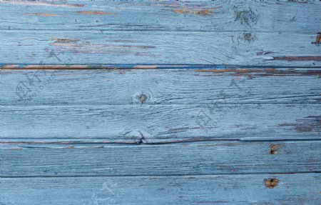 蓝色木板