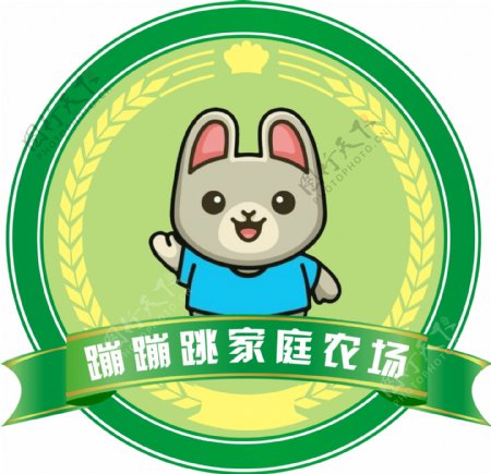 家庭农场logo养兔场标志