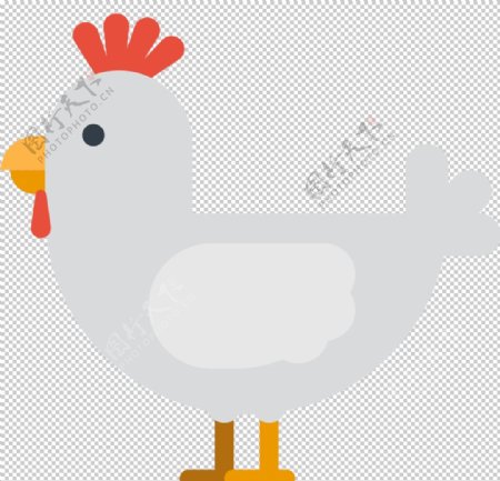 小鸡动物标志图形图标装饰素材
