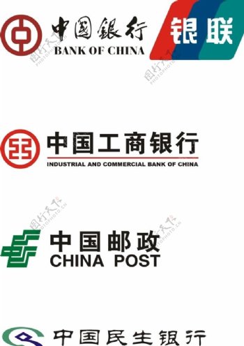 中国银行中国工商银行邮政