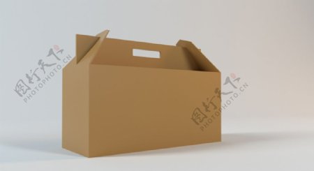 包装盒复古立体样机背景素材