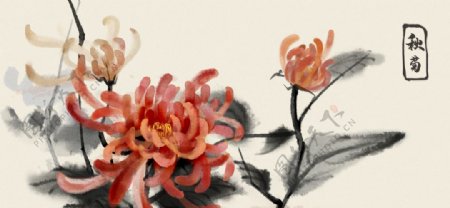 中国风花卉
