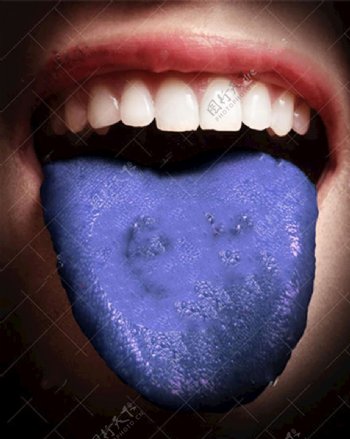 舌头蓝