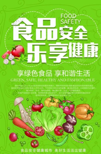 食品安全公益活动宣传海报图片