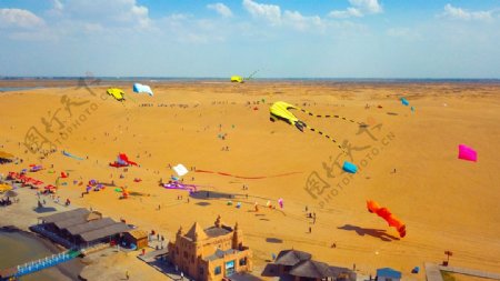 宁夏沙湖杯国际旅游风筝节图片